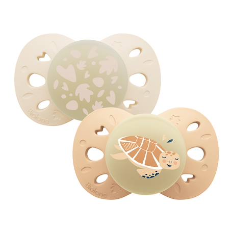 Sucettes anatomiques nuit - 0 à 6 mois Beige/marron 1 - vertbaudet enfant 