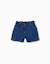 Short en jean avec taille paperbag et poches Bleu+Bleu clair 1 - vertbaudet enfant 