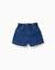 Short en jean avec taille paperbag et poches Bleu 1 - vertbaudet enfant 