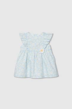Bébé-Robe, jupe-Robe bébé en popeline imprimée fleurs