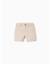Short chino midi en coton dobby Blanc 1 - vertbaudet enfant 