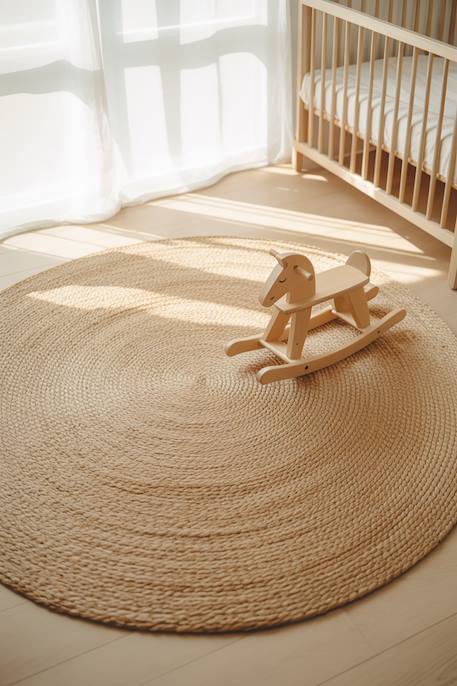Tapis rond en jute natura Beige sable 2 - vertbaudet enfant 