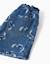 Short en jean avec motif stitch et taille paperbag Bleu 4 - vertbaudet enfant 