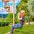 Aire de jeux xxl double tours camélée bois fsc® Marron - bleu - vert 3 - vertbaudet enfant 