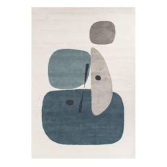 Linge de maison et décoration-Tapis géométrique hommage à joan miró collage