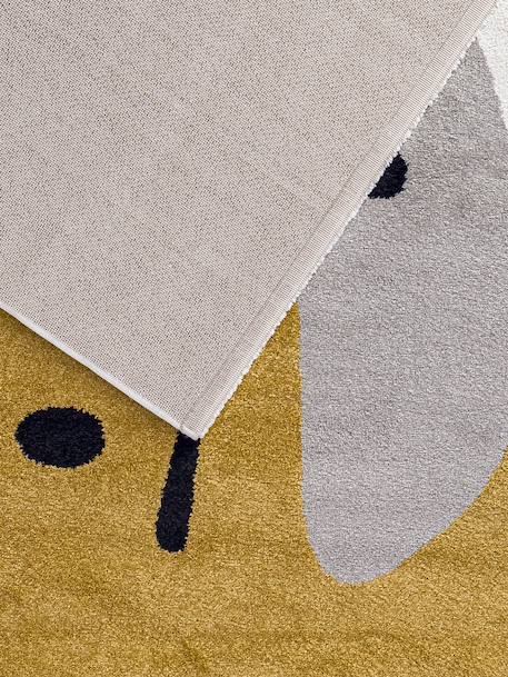 Tapis géométrique hommage à joan miró collage Bleu naturel+Palette colorée 8 - vertbaudet enfant 