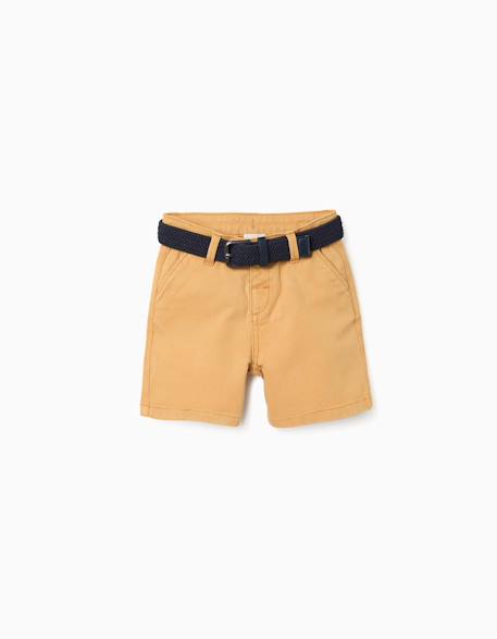 Bébé-Short-Short midi en sergé avec ceinture