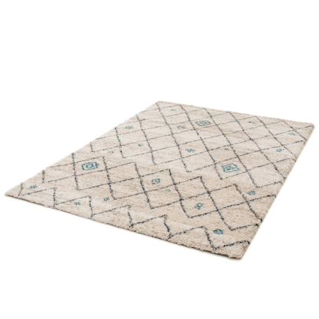 Tapis shaggy ethnique doux et volumineux diamond Beige sable 5 - vertbaudet enfant 