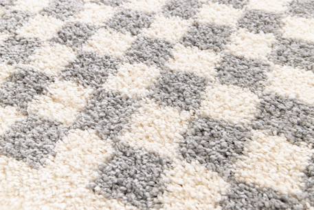 Tapis damier poils longs doux et volumineux checkers Beige sable+Bleu naturel+Gris minéral+Jaune naturel+Rose poudrée+Terracotta+Vert naturel 18 - vertbaudet enfant 