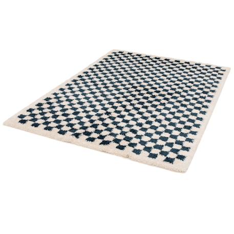 Tapis damier poils longs doux et volumineux checkers Beige sable+Bleu naturel+Gris minéral+Jaune naturel+Rose poudrée+Terracotta+Vert naturel 11 - vertbaudet enfant 