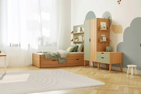 Tapis doux et confortable et graphique arch Beige sable 2 - vertbaudet enfant 
