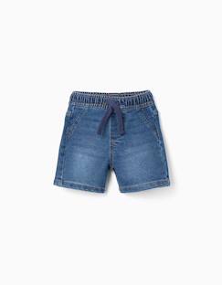 -Short midi en jean avec cordon de serrage