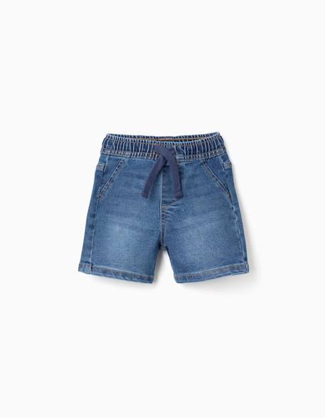 Bébé-Short midi en jean avec cordon de serrage