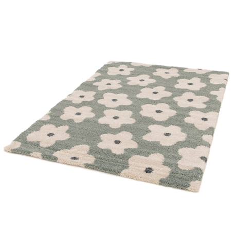 Tapis enfant épais et confortable fleurs Jaune naturel+Rose poudrée+Vert naturel 17 - vertbaudet enfant 