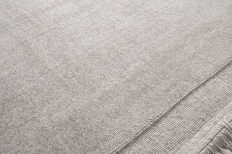 Tapis design doux en laine et coton fait main classic Gris minéral+Vert naturel 5 - vertbaudet enfant 
