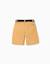 Short midi en sergé avec ceinture Blanc+Bleu clair+Jaune 10 - vertbaudet enfant 