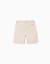 Short chino midi en coton dobby Blanc 3 - vertbaudet enfant 