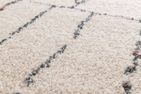 Tapis à poils longs design doux et volumineux teleia Beige sable 6 - vertbaudet enfant 