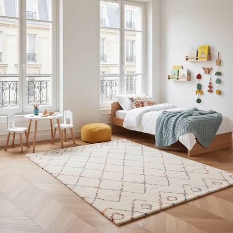 Tapis shaggy design doux et volumineux harlequin Beige sable 2 - vertbaudet enfant 