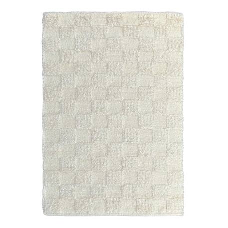 Tapis en coton recyclé tissé à la main suave Beige sable 1 - vertbaudet enfant 