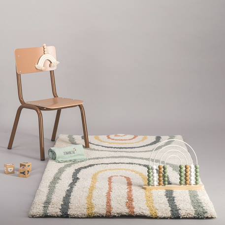 Tapis enfant épais et confortable harmoni Moutarde+Palette colorée+Rose poudrée 8 - vertbaudet enfant 