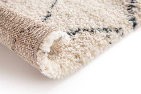 Tapis shaggy ethnique doux et volumineux diamond Beige sable 3 - vertbaudet enfant 