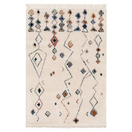 Tapis ethnique à franges inspiration bédouine mogador Palette colorée+Pastel 1 - vertbaudet enfant 