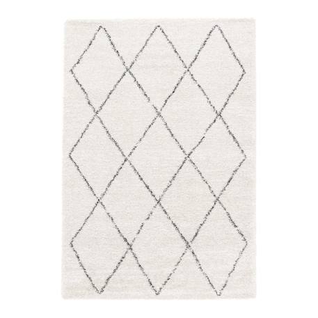 Tapis shaggy ethnique tissé doux et volumineux nomad Beige sable 1 - vertbaudet enfant 