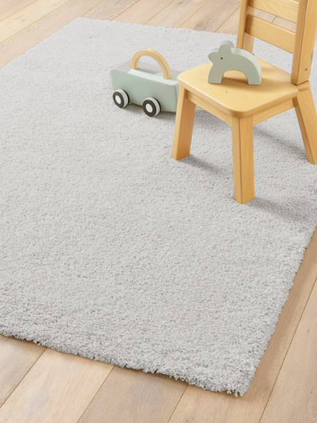 Tapis shaggy ethnique doux et volumineux lison Blanc pur+Gris minéral 8 - vertbaudet enfant 
