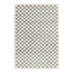 Linge de maison et décoration-Décoration-Tapis-Tapis damier poils longs doux et volumineux checkers