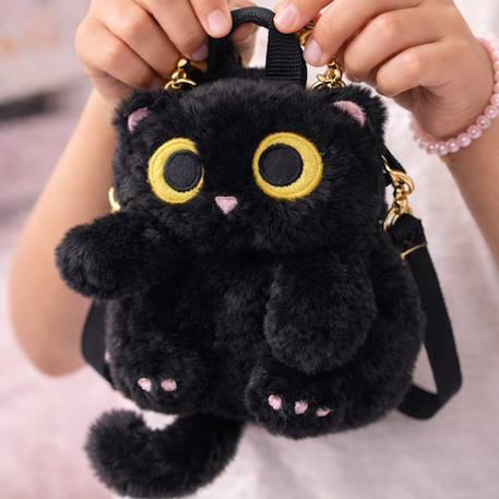 Mini sac à dos portefeuille enfant chat peluche Noir 3 - vertbaudet enfant 