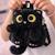 Mini sac à dos portefeuille enfant chat peluche Noir 3 - vertbaudet enfant 