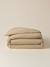 Housse de couette percale de coton 'vichy' Vichy curry+Vichy marine 2 - vertbaudet enfant 