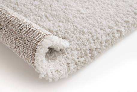 Tapis shaggy ethnique doux et volumineux lison Blanc pur+Gris minéral 9 - vertbaudet enfant 
