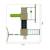 Aire de jeux xxl double tours camélée bois fsc® Marron - bleu - vert 6 - vertbaudet enfant 