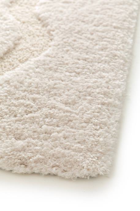 Tapis shaggy doux en polyester recyclé avec relief pemberley Beige sable 4 - vertbaudet enfant 