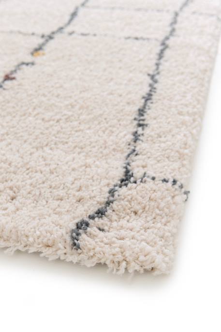 Tapis à poils longs design doux et volumineux teleia Beige sable 4 - vertbaudet enfant 