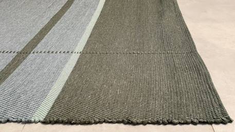 Tapis en fibres recyclées tissé à la main leonor Beige sable+Bleu naturel+Rose poudrée+Vert naturel 23 - vertbaudet enfant 