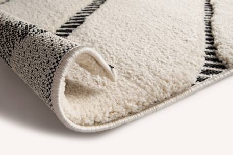 Tapis super doux à reliefs décoratifs kenza Beige sable 6 - vertbaudet enfant 