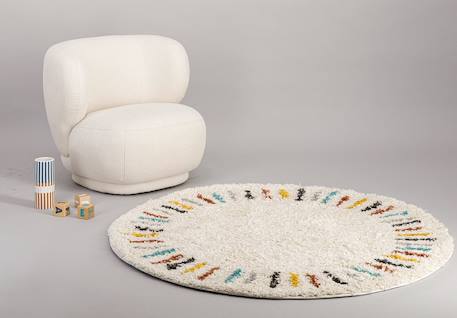 Tapis enfant rond tout doux arpege Beige sable 3 - vertbaudet enfant 