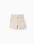 Short chino midi en sergé avec poches Beige clair+Bleu foncé 1 - vertbaudet enfant 