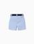 Short midi en sergé avec ceinture Bleu clair+Jaune+Marrón 2 - vertbaudet enfant 