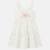 Robe  fille  à bretelles volantées Blanc+Bleu+Rosatre 3 - vertbaudet enfant 