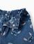 Short en jean avec motif stitch et taille paperbag Bleu 3 - vertbaudet enfant 