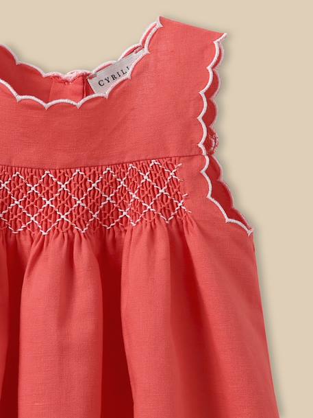 Robe en lin et coton bébé Tangerine 2 - vertbaudet enfant 
