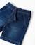 Short midi en jean avec cordon de serrage Bleu foncé 3 - vertbaudet enfant 