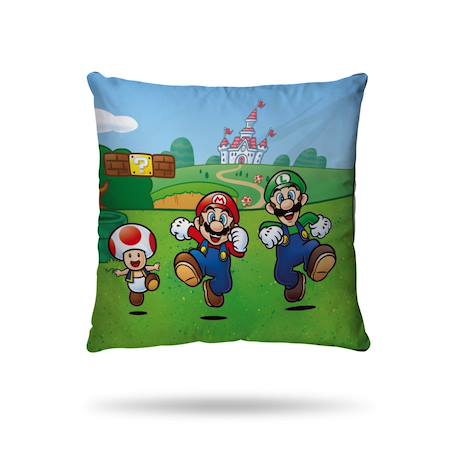 Housse de couette super mario coton Bleu 3 - vertbaudet enfant 
