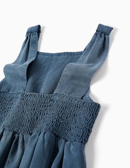 Combinaison courte en lyocell sans manches avec découpes Bleu foncé 3 - vertbaudet enfant 