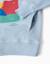 Sweat en coton à capuche et imprimé art thinker Bleu clair 4 - vertbaudet enfant 
