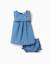 Robe en jean + bloomer à volants Bleu 1 - vertbaudet enfant 